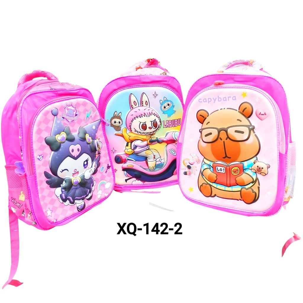 [PY-XQ-142-2] MOCHILA 2 CIERRES NENA PERSONAJES X1U