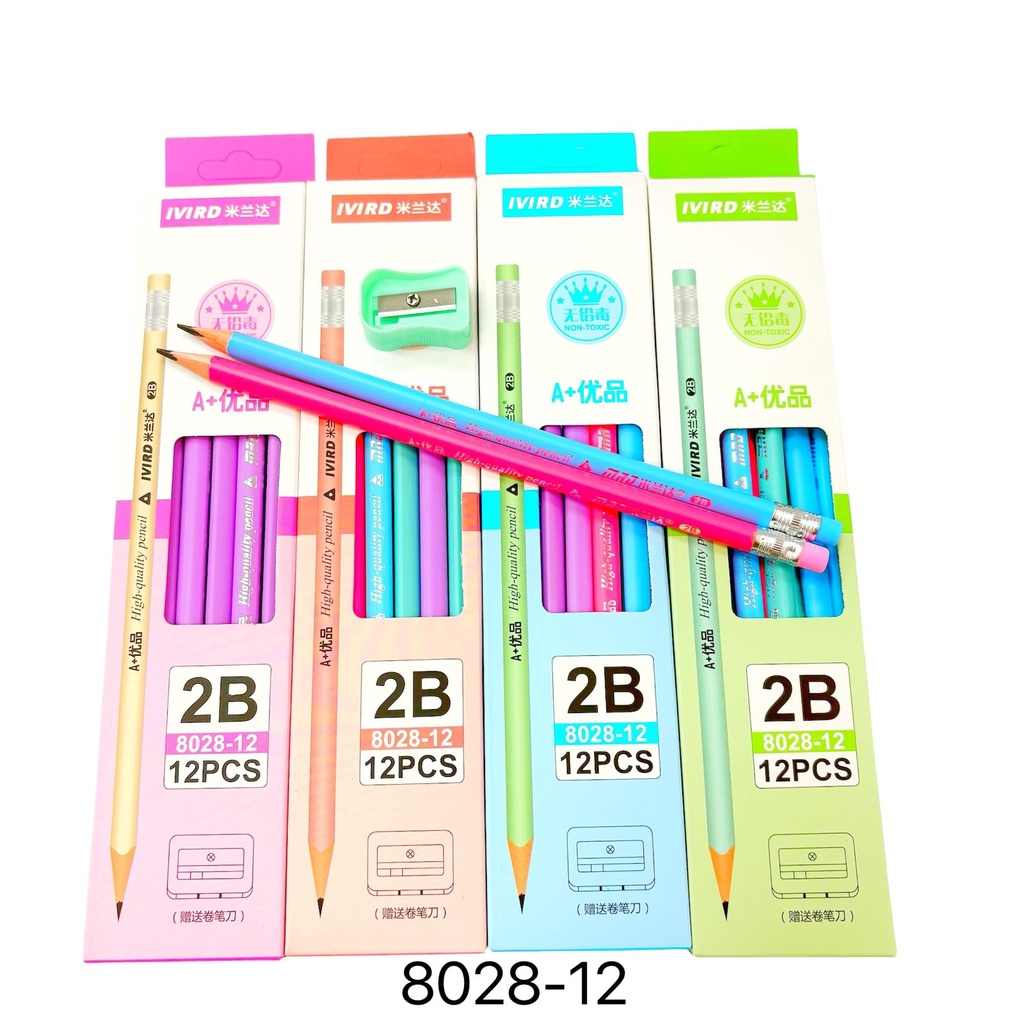 LAPIZ NEGRO X12PCS 2B IVIRD