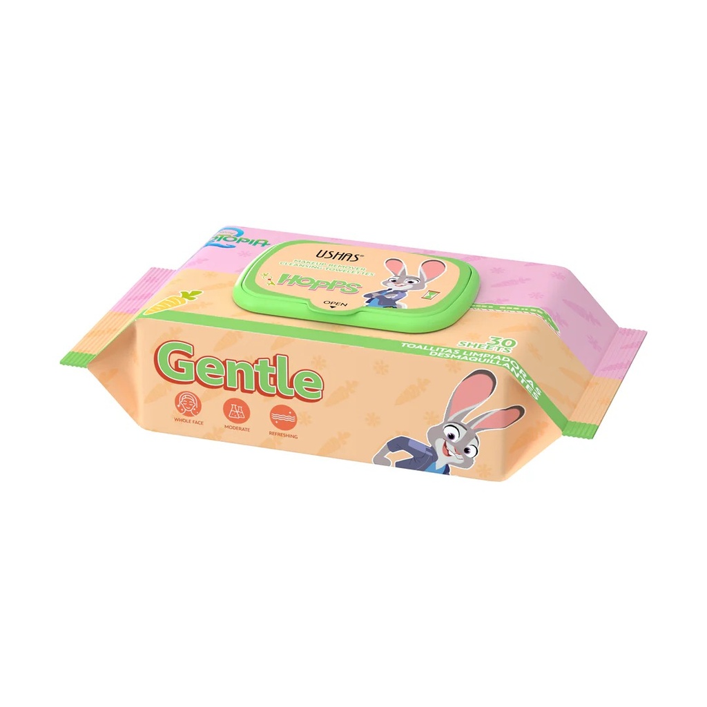 UDS010-2/ UDS010-1 TOALLITAS DESMAQUILLANTES GENTLE USHAS X1U