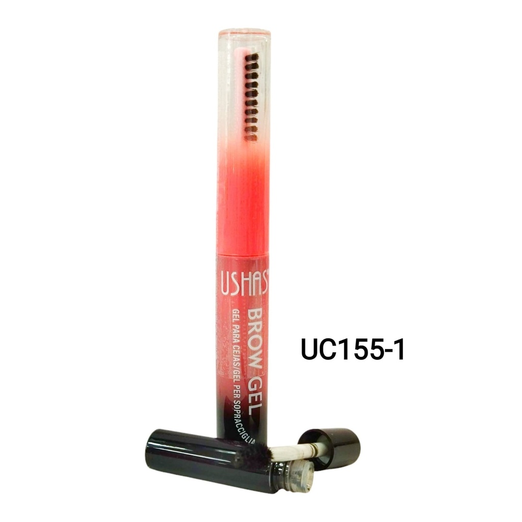 [PY-UC155-1] GEL PARA CEJAS NEGRO USHAS C/CEPILLO X1U.