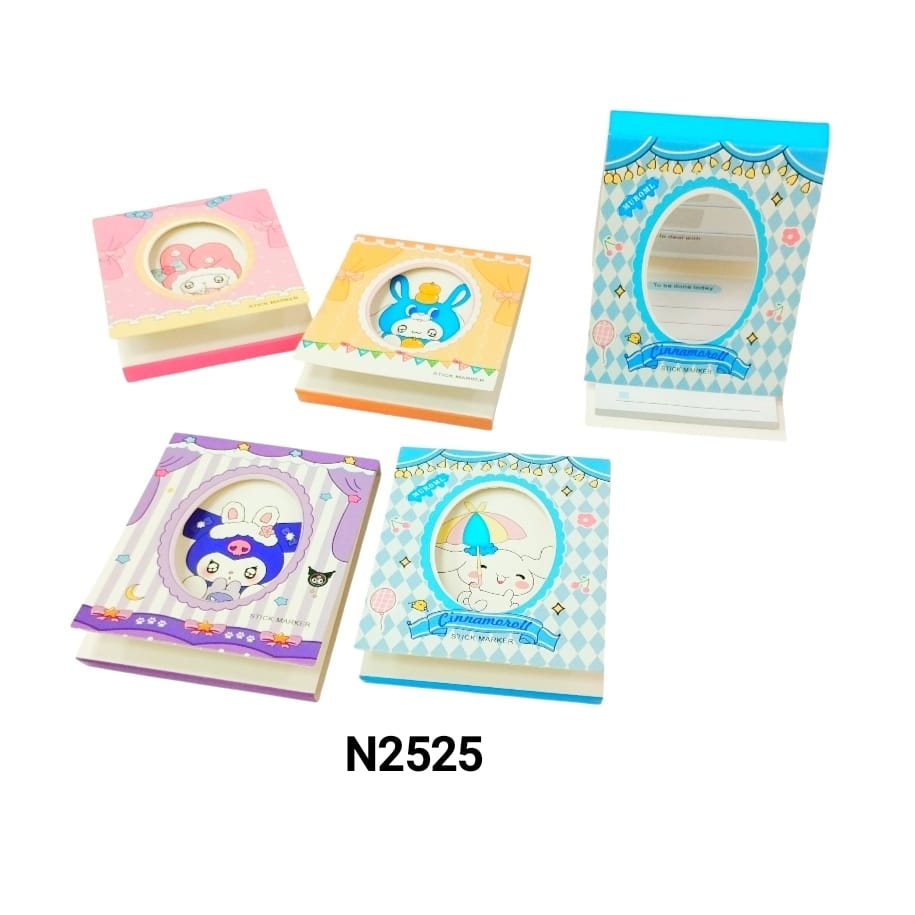 NOTAS ADHESIVAS PERSONAJES X1U.