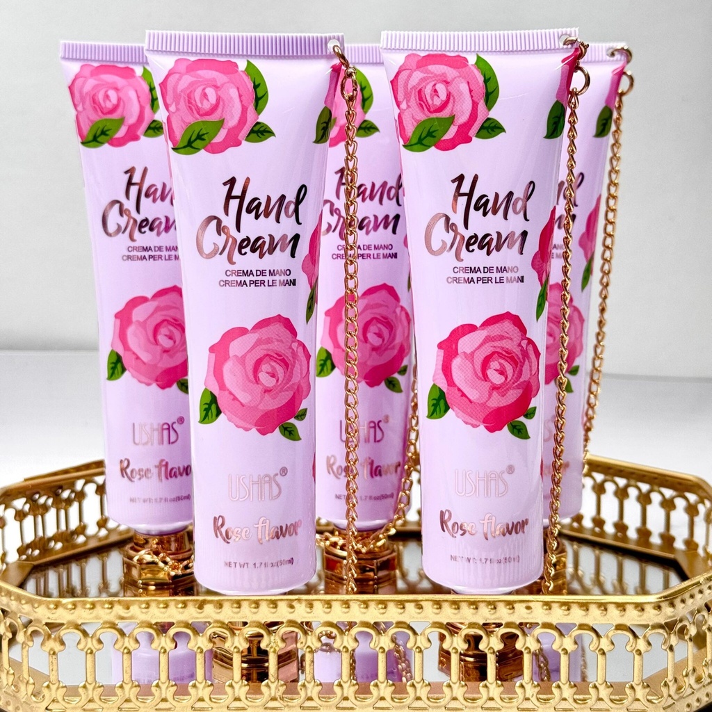 CREMA DE  MANOS USHAS ROSAS X1U.