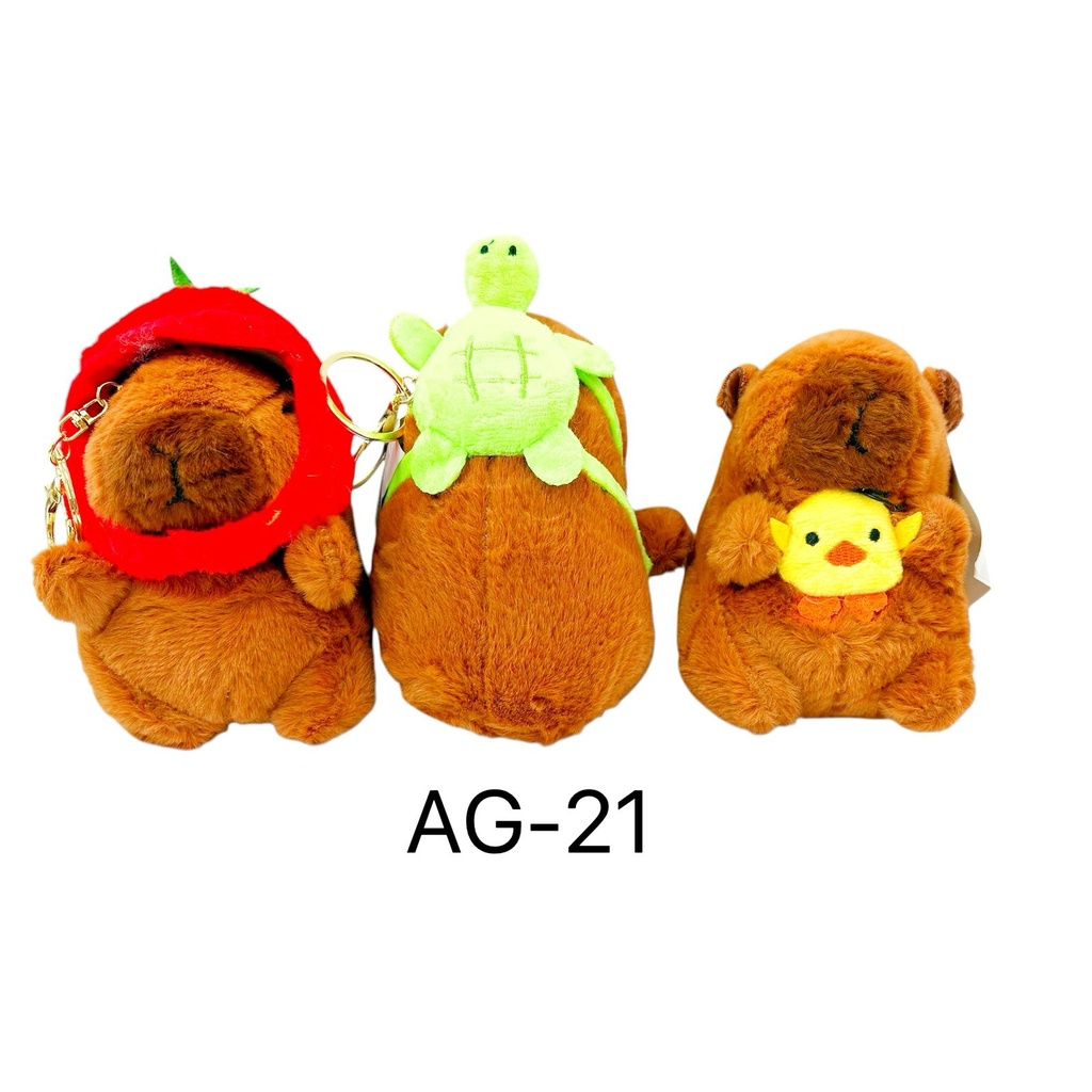 LLAVERO PELUCHE CAPYBARA 2X1