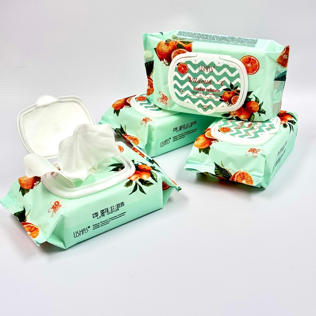 TOALLITAS DESMAQUILLANTE VITAMINA C 30PCS