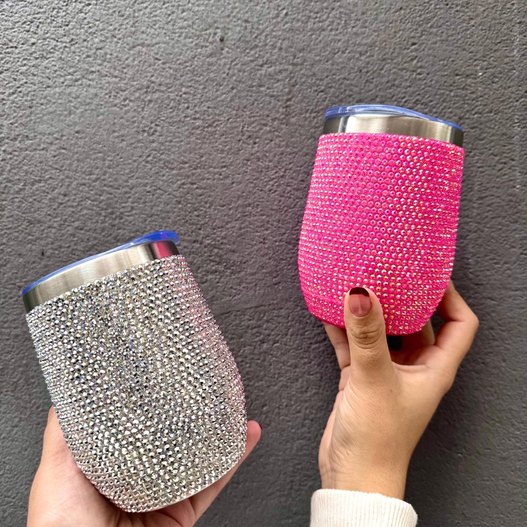 VASO TERMICO CON STRASS 380ML X1U