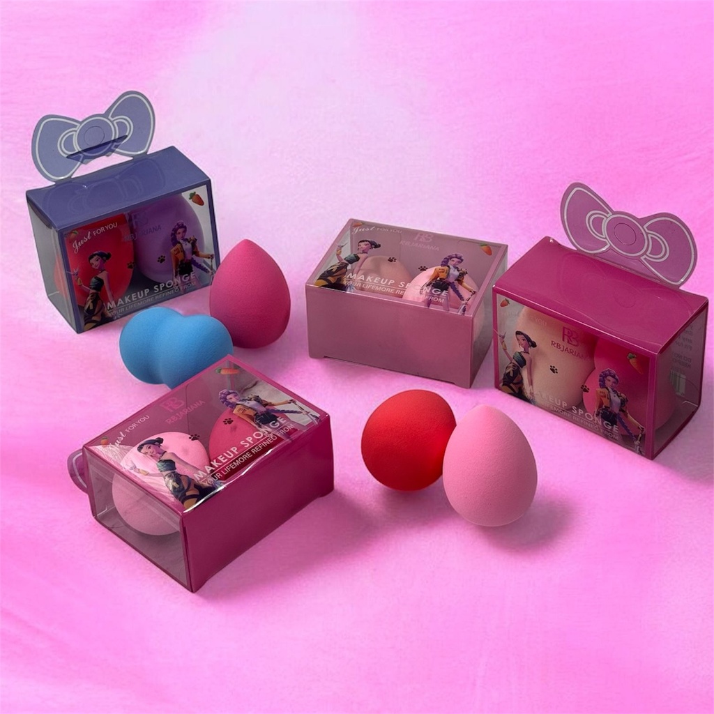 [PY-C-1986] ESPONJA DE MAQUILLAJE X2 GUERRERAS K-POP