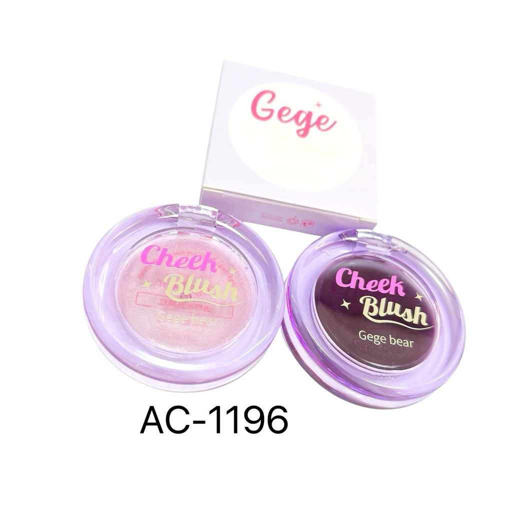 [PY-AC-1196] CHECK BLUSH GEGE BEAR