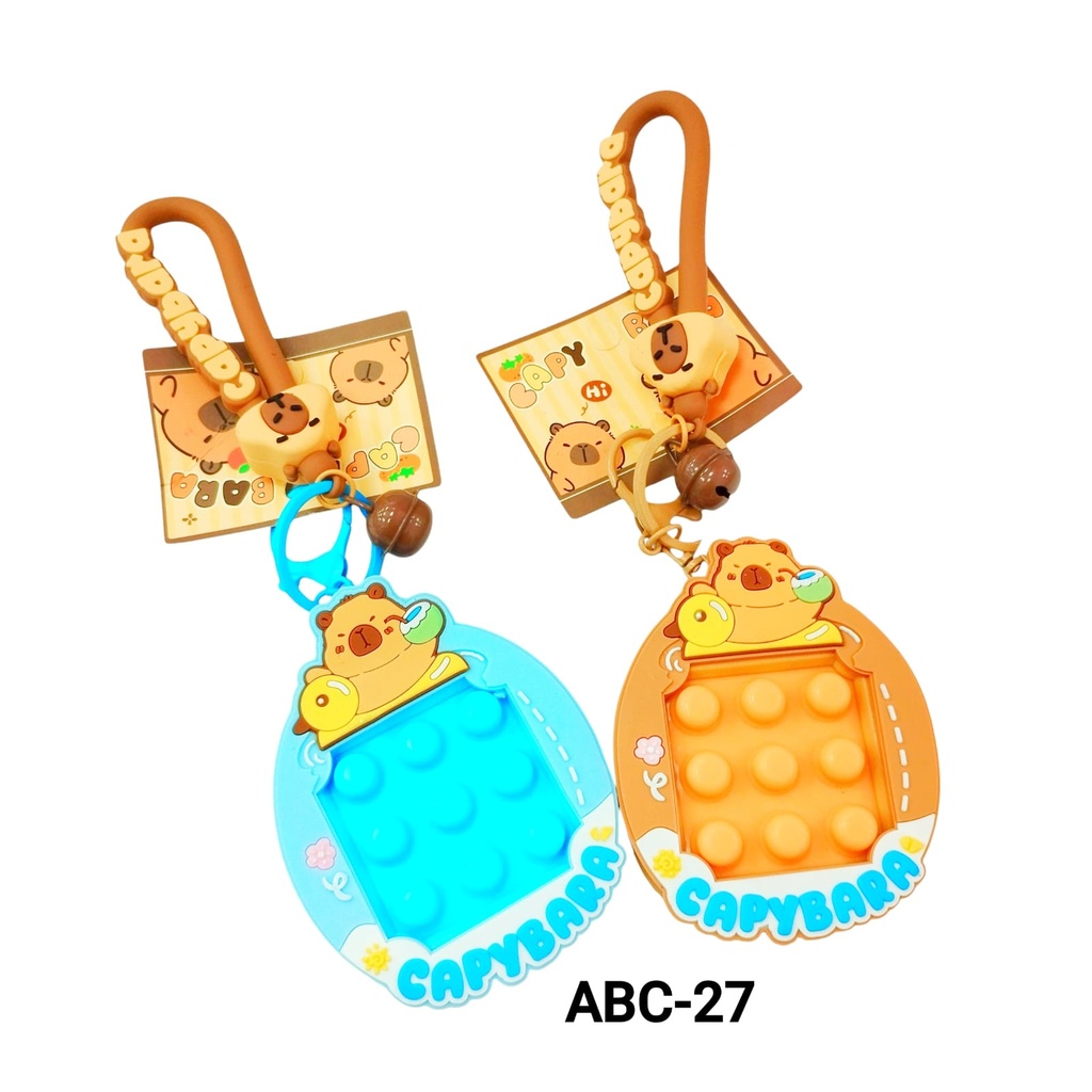 ABC-27 LLAVERO LABUBU/ CAPYBARA POP IT X1U.
