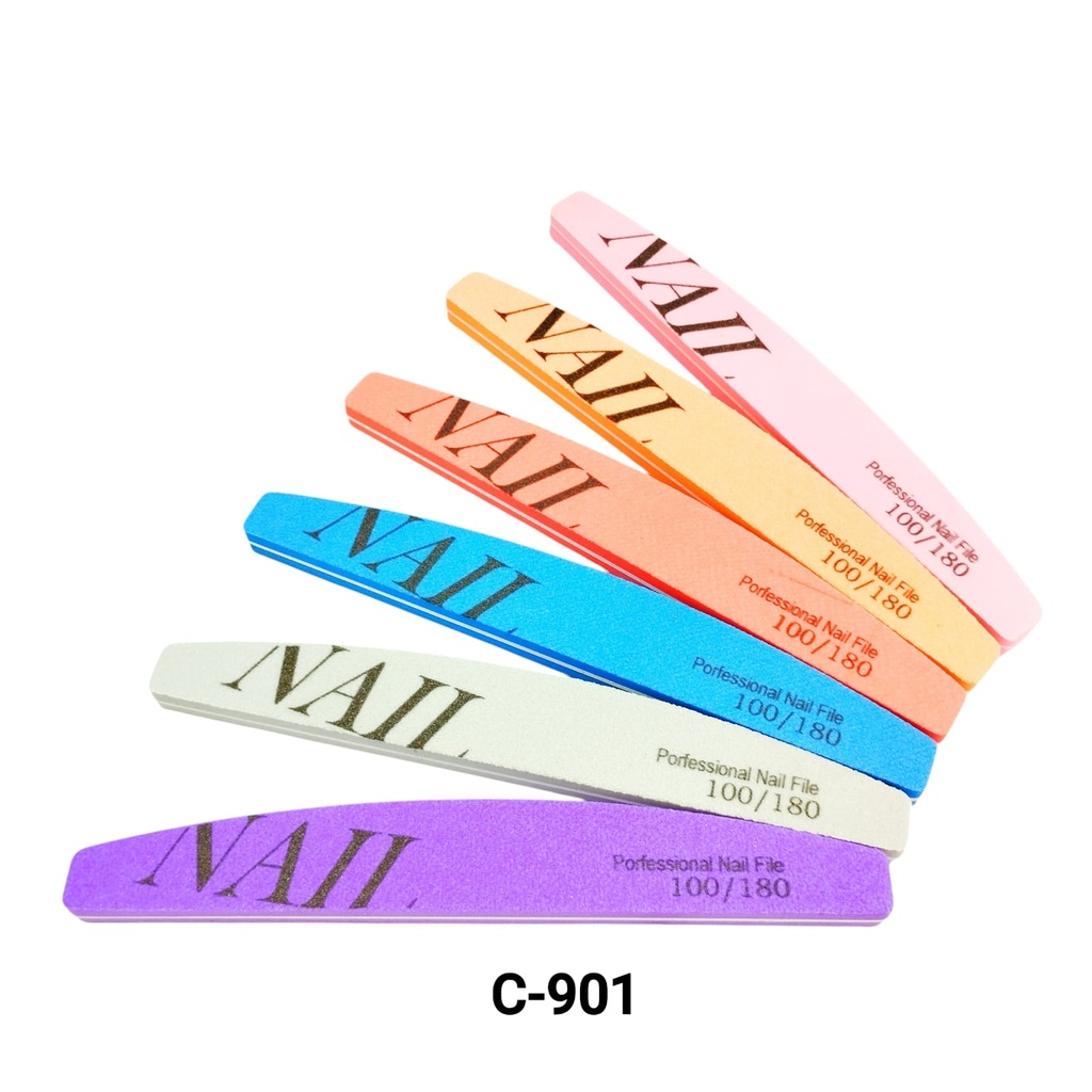 [PY-C-901] LIMA PARA UÑAS 100/180 X12PCS.