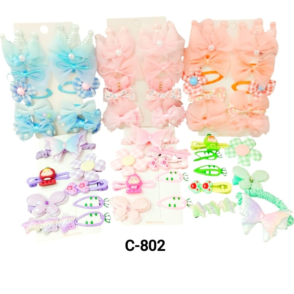 [PY-C-802] PACK HEBILLAS Y COLITAS X1U.