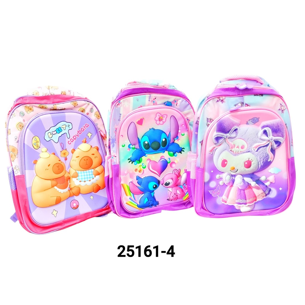 MOCHILA DOBLE CIERRE PERSONAJES X1U.
