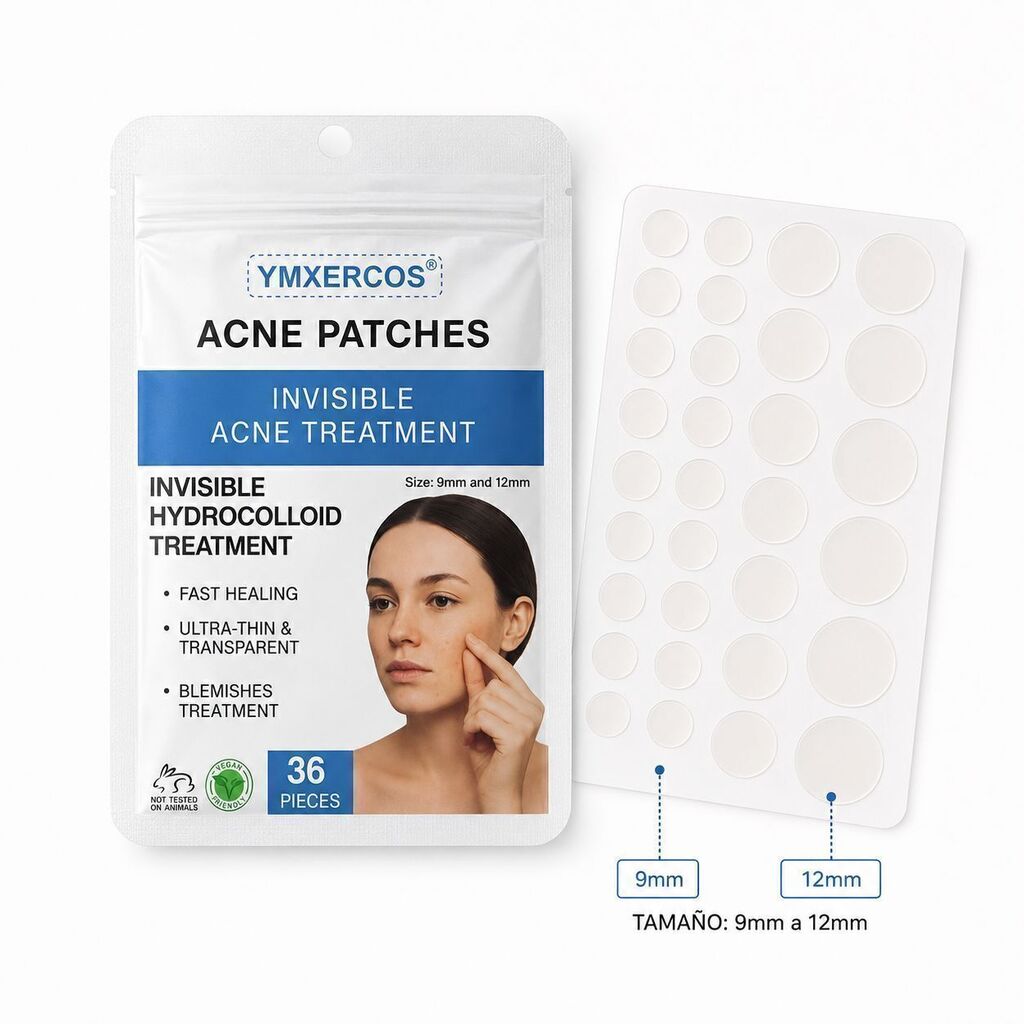 [PL-YMX-3077/155558] Parche para acne CIRCULO EMPAQUE CELESTE YMXERCOS