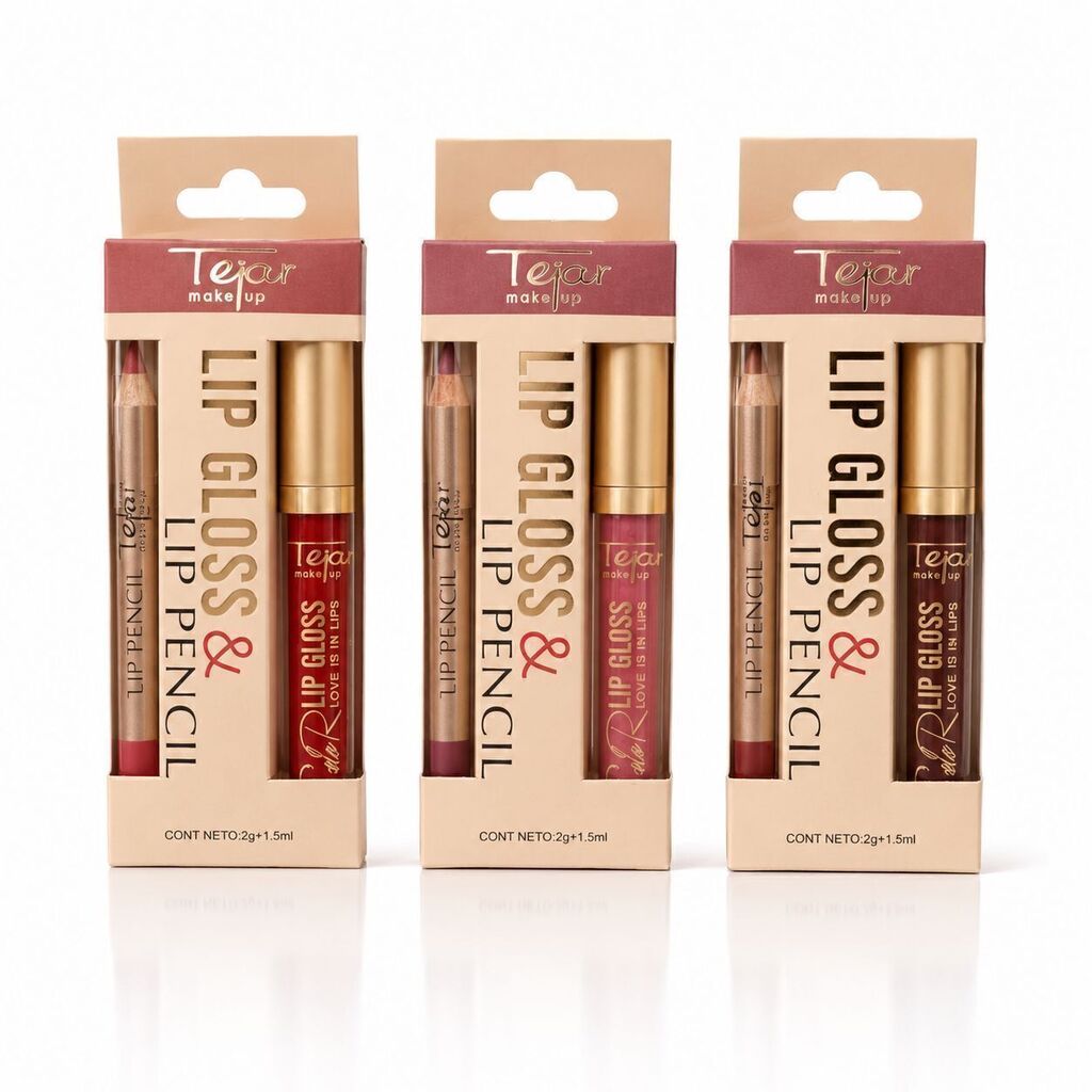 Lip gloss & delineador de labios TEJAR