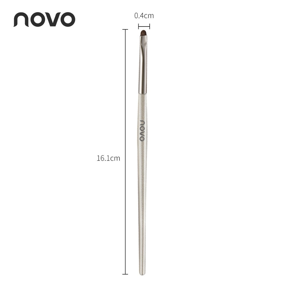 Pack x10 Brocha punta chata para cejas/ corrector Novo