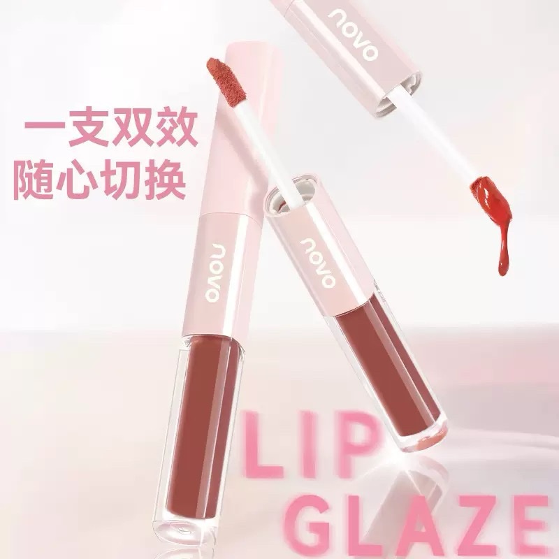 [PS-6423] Labial Doble Lip gloss+Matte intransferible Novo