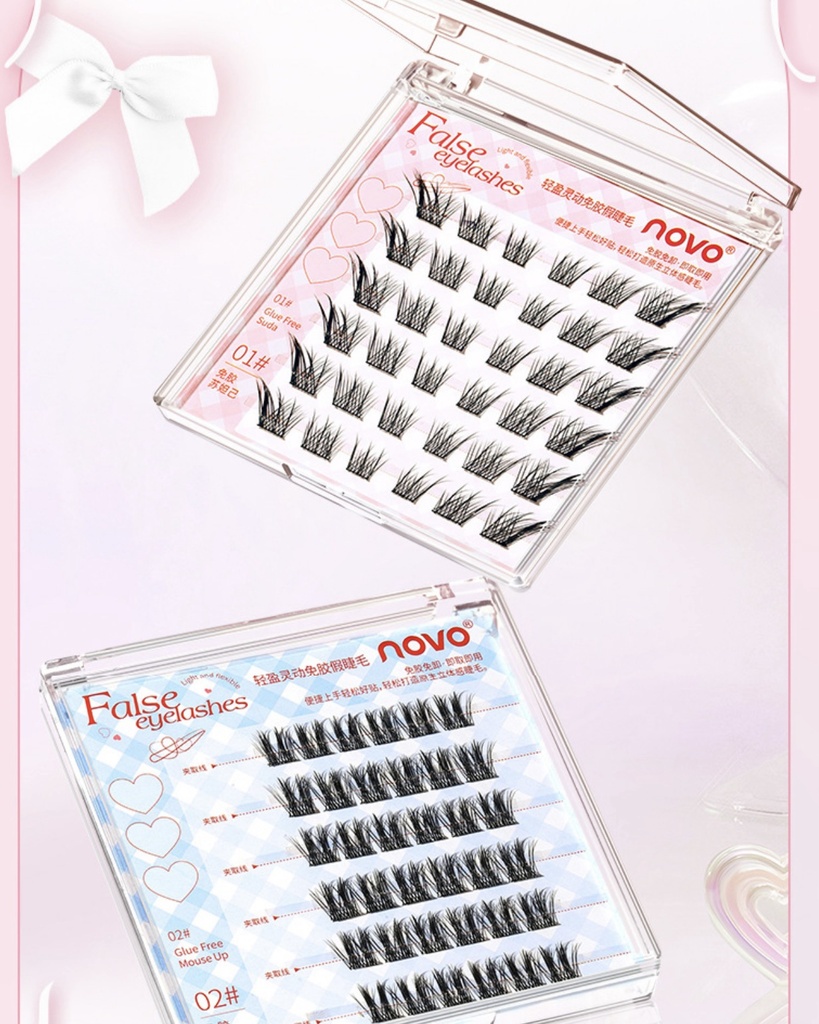 Pestañas autoadhesivas soft natural waterproof Novo