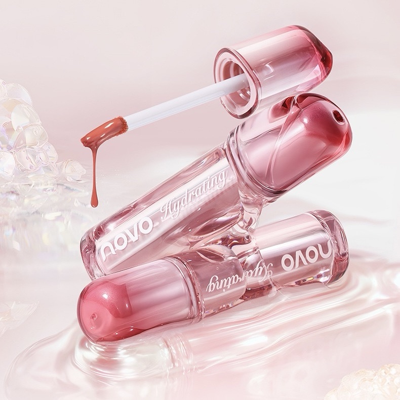 Lip Gloss brillo hidratante de labios waterproof no mancha Novo