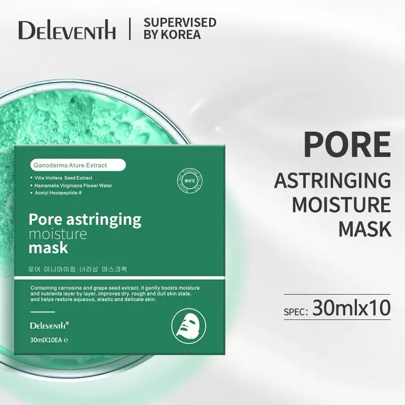 mascara caja x10u refrescante calmante reduce poros Deleventh Coreano DL15