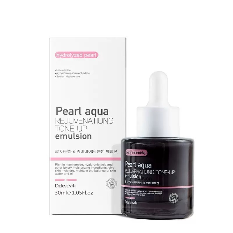emulsión Pearl Aqua hidratante tonificante pre-base Deleventh Coreano DL14