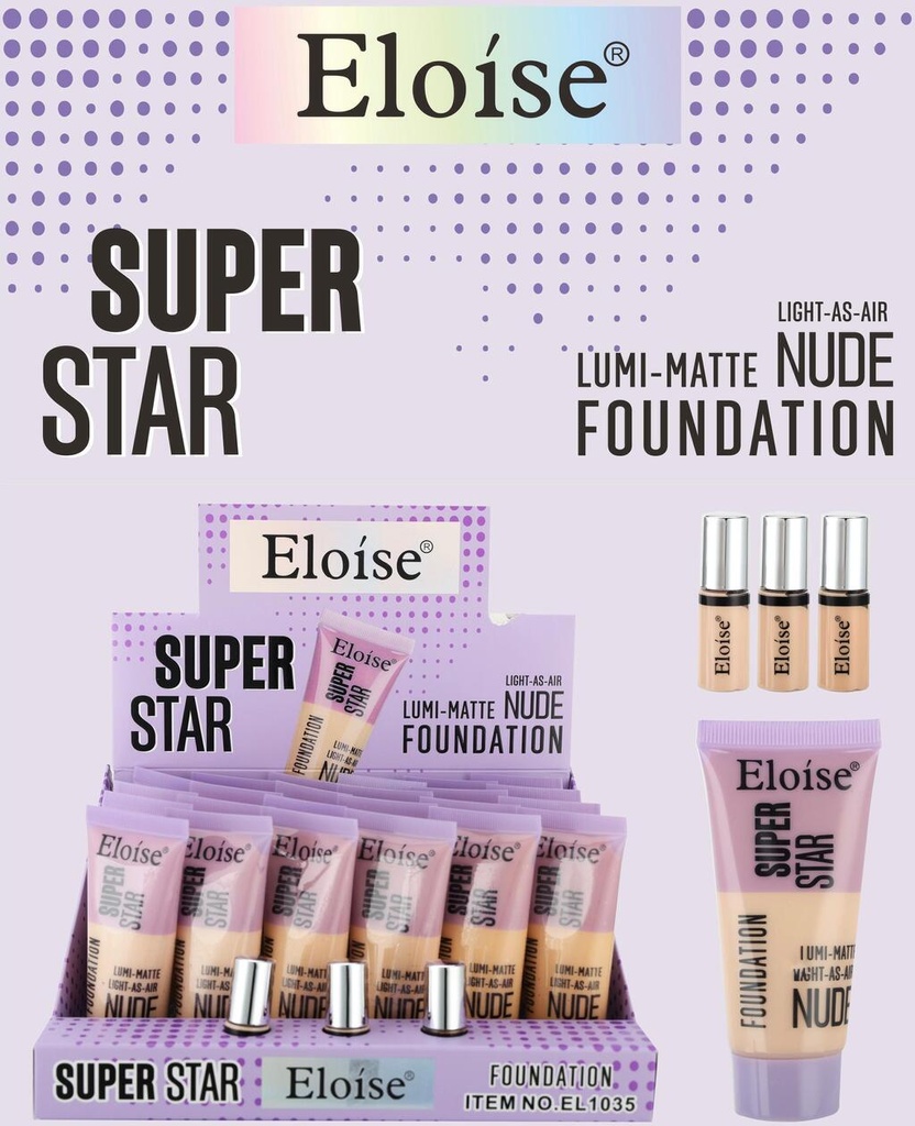 [PL-EL1035, 460090] Base de maquillaje SUPER STAR ELOISE