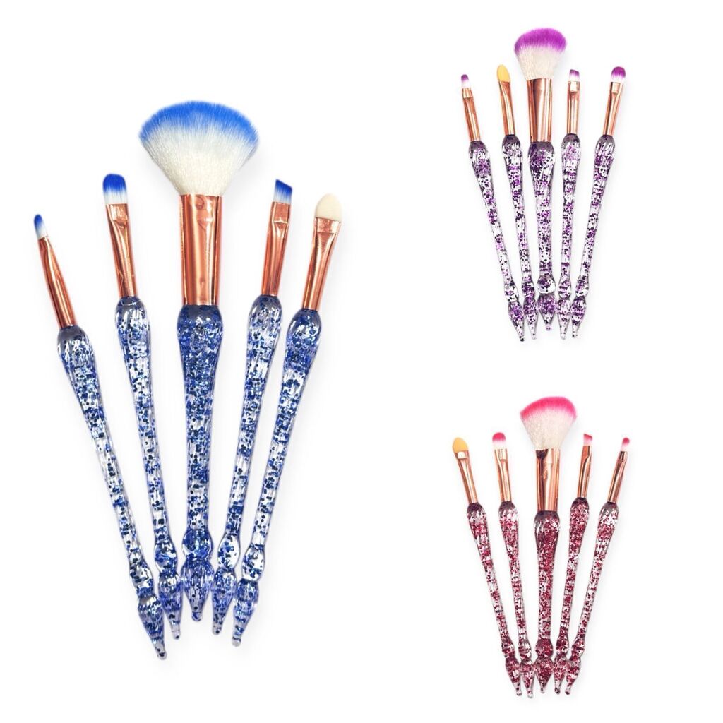 Brocha para maquillaje x5 GLITTER HZS6054