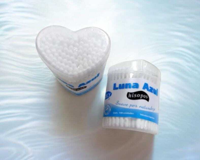 Hisopo doble punta LUNA AZUL *Corazon