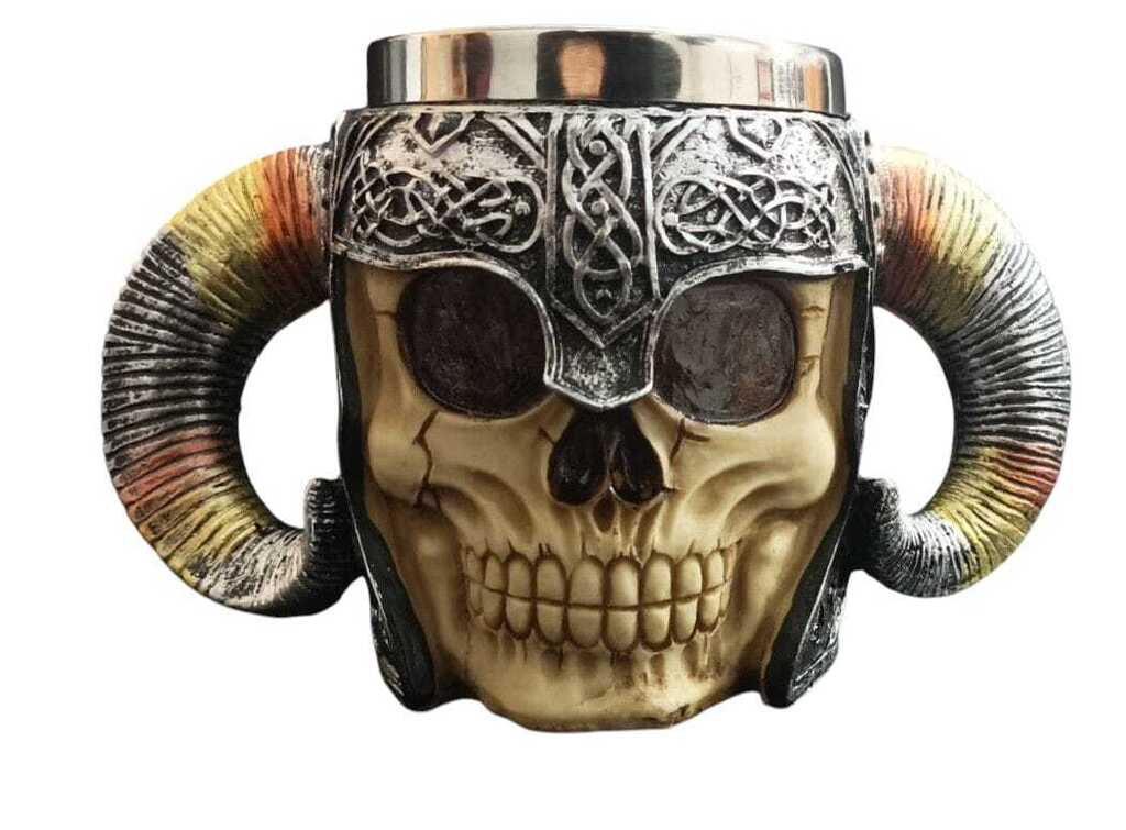 Porta tijera y peines calavera 083172