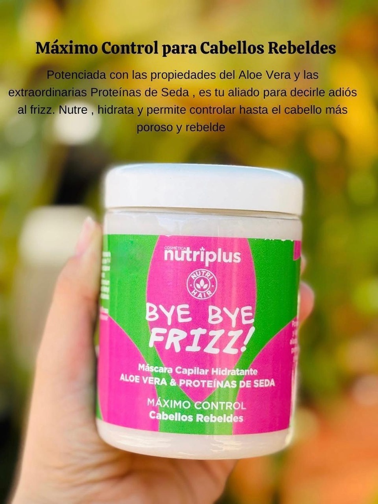 Mascarilla para pelo BYE BYE FRIZZ! NUTRIPLUS