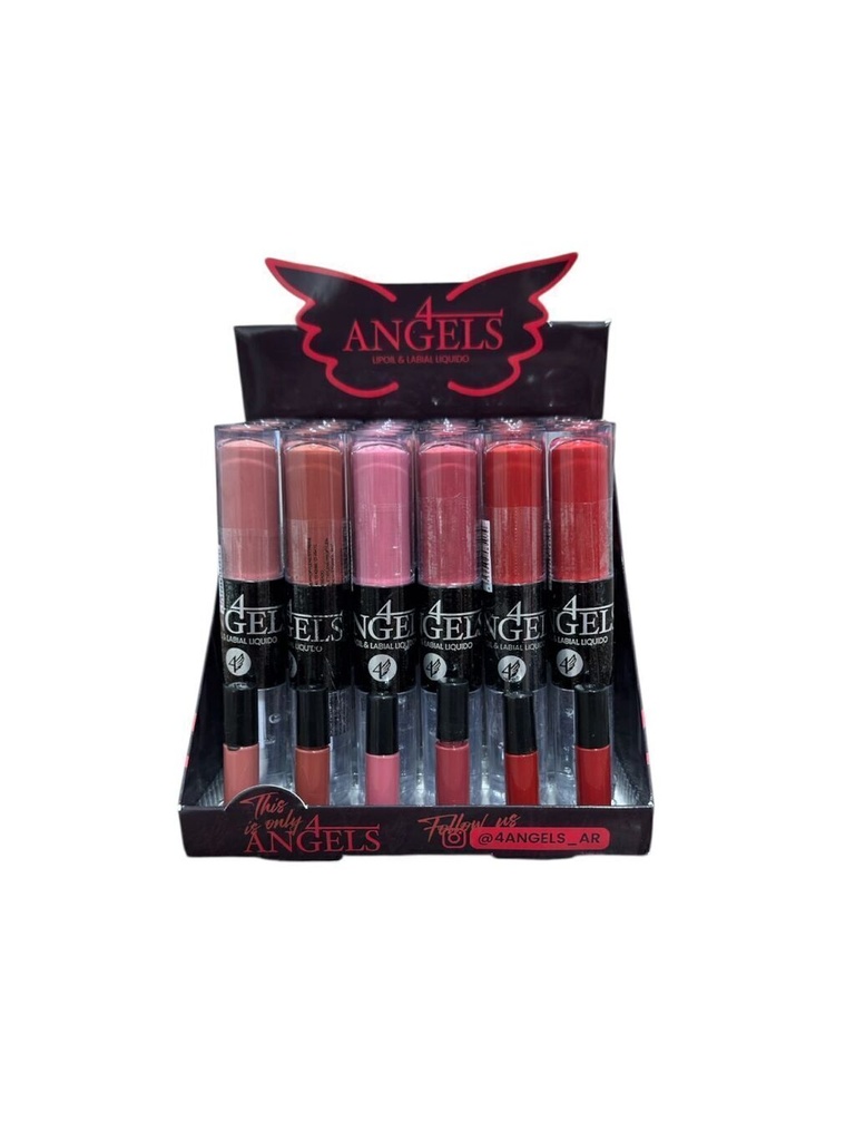 [PL-485074] Lip oil + lip gloss de color 4 ANGELS
