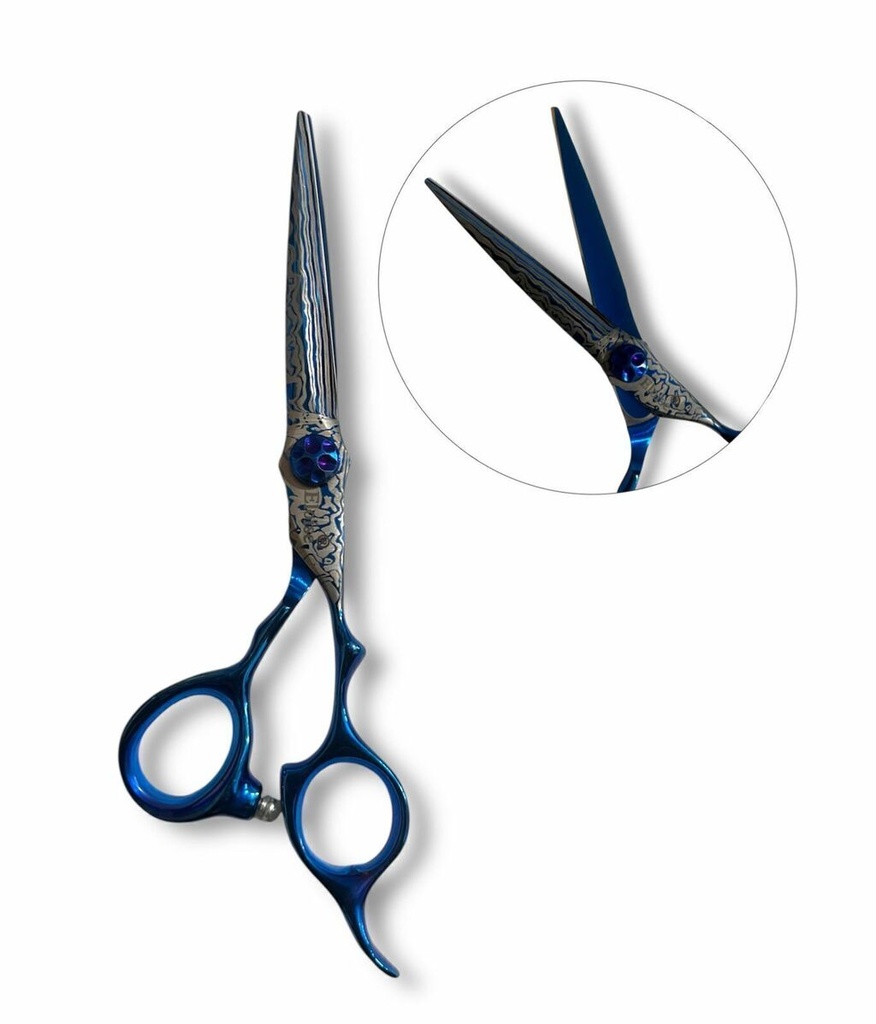 [PL-100059] Tijera AZUL CEBRA recta N`46 ELOISE