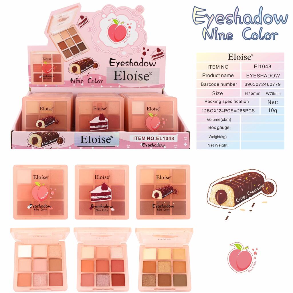Sombra para los ojos TORTA x9 colores ELOISE