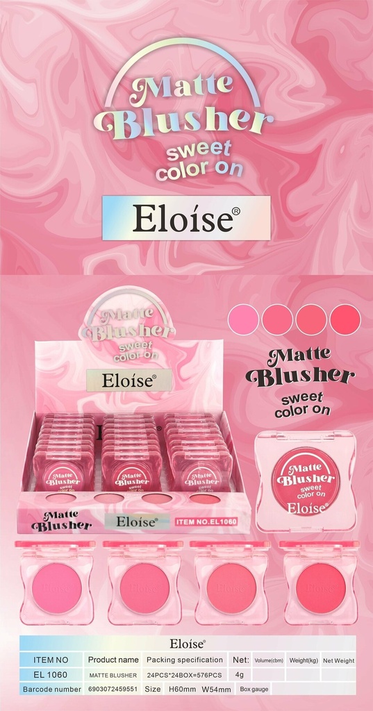 [PL-EL1060, 459551] Rubor en polvo SWEET COLOR ON ELOISE