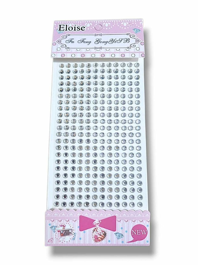 Strass para la cara MEDIANO PLATEADO -5 ELOISE