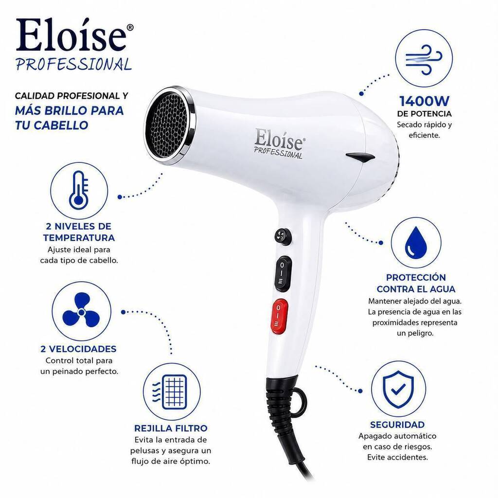 Secador de pelo professional HAIR DRYER ELOISE