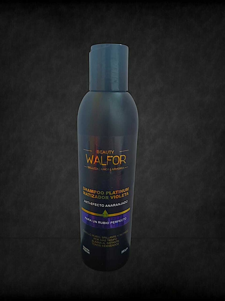 Shampoo PLATINUM MATIZADOR VIOLETA 200 ml BEAUTY WALFOR