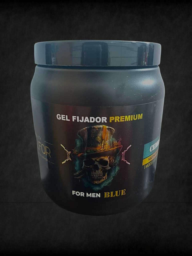[PL-440881/6990, 6990] Gel fijador PREMIUM FOR MEN BLUE CEMENTO 900 ml BEAUTY WALFOR