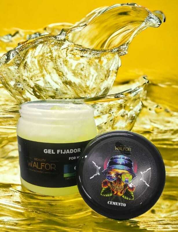 [PL-440904] Gel fijador PREMIUM FOR MEN YELLOW 450 ml CEMENTO WALFOR
