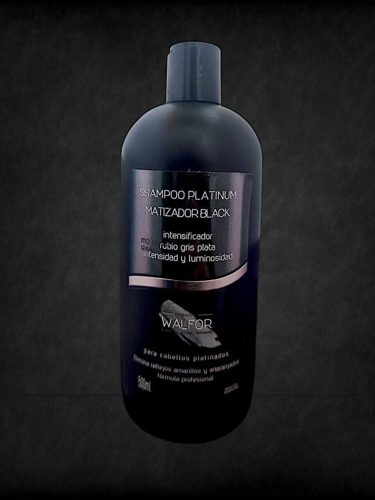 Shampoo PLATINUM MATIZADOR BLACK 500 ml BEAUTY WALFOR