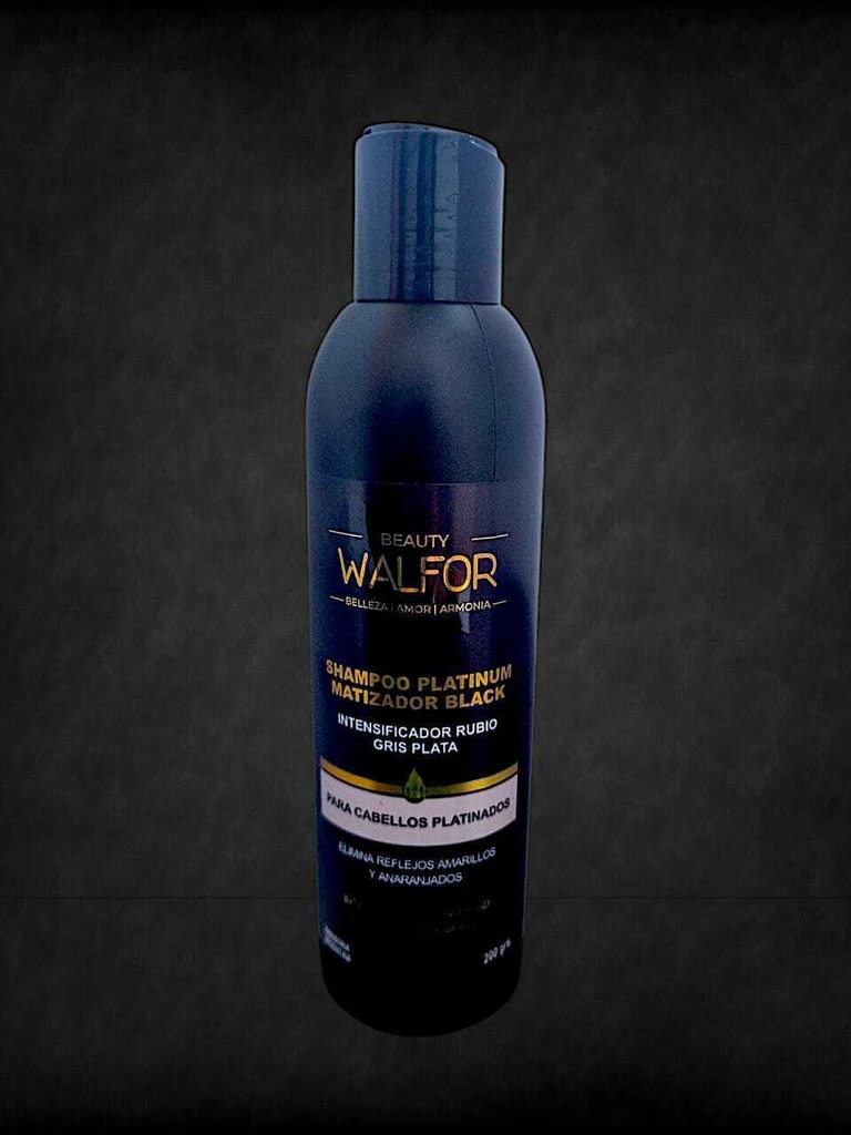 Shampoo platinum MATIZADOR BLACK 200 ml BEAUTY WALFOR
