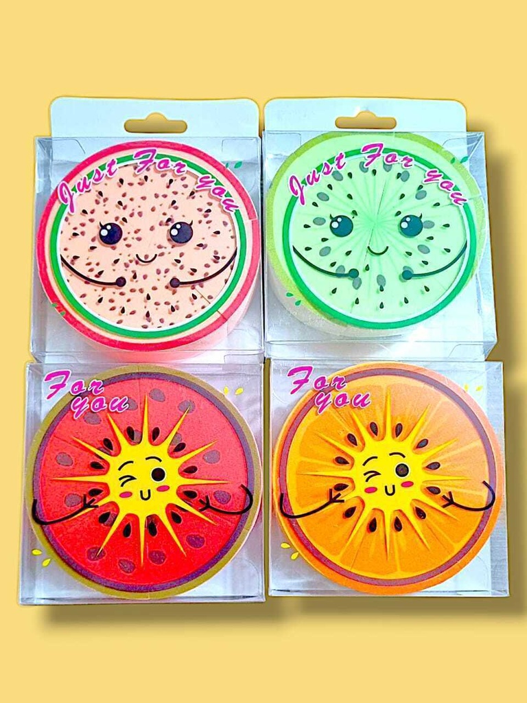 Esponja REDONDO FRUTAL X6 UNIDADES TRIANGULARES SURTIDO