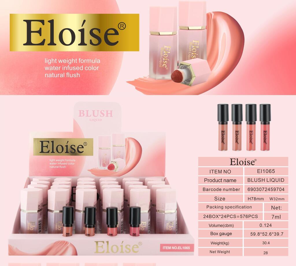 [PL-EL1065, 459704] Rubor liquido DEGRADE ROSA ELOISE