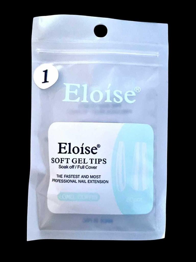 [PL-REPUESTO, 010687] TIPS SOFT GEL LONG COFFIN X50 EN BOLSITA ELOISE