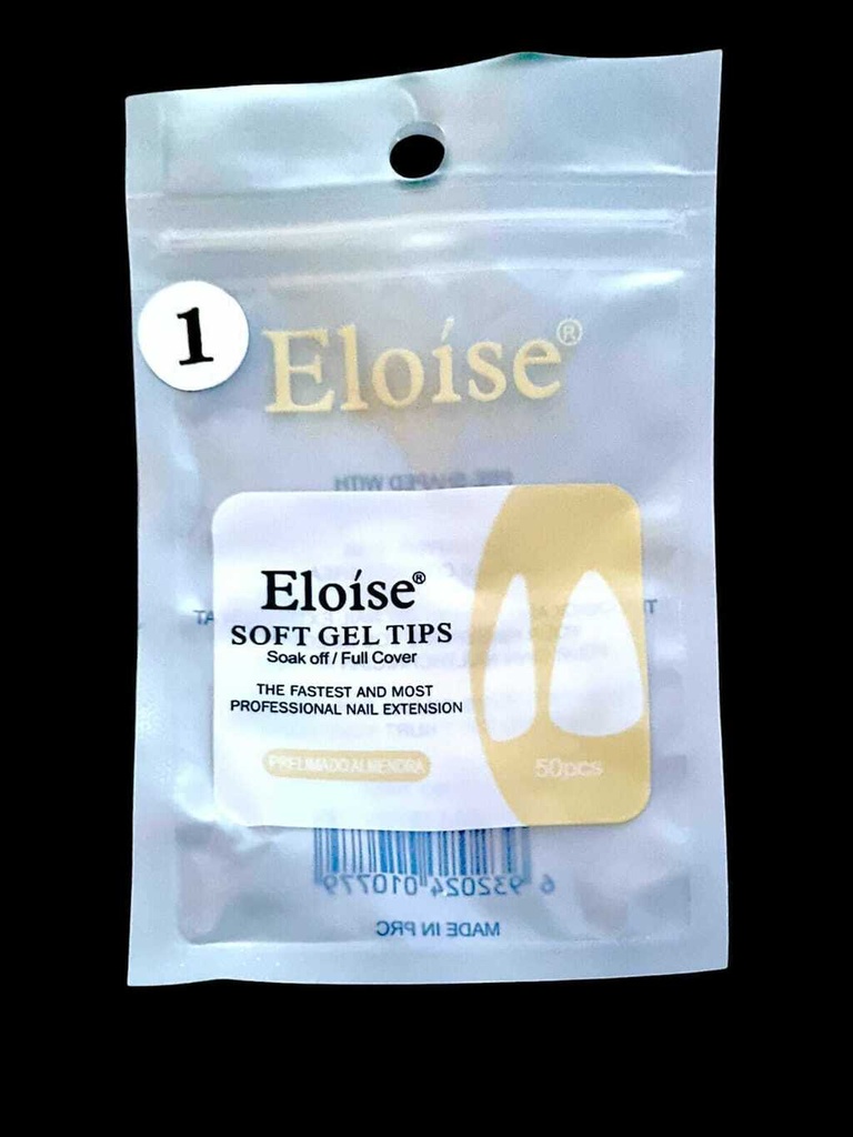 [PL-REPUESTO, 010779] TIPS SOFT PRELIMADO ALMENDRA X50 EN BOLISTA ELOISE