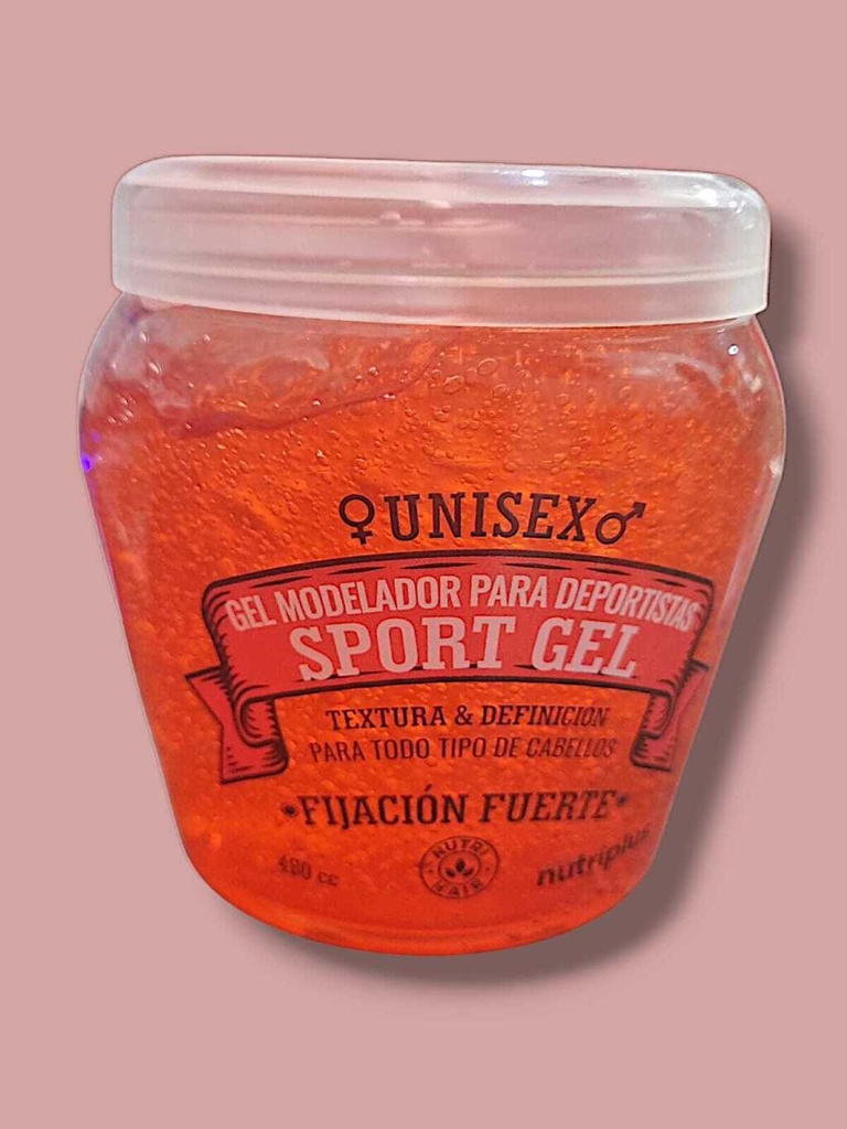 [PL-] Gel modelador para deportista FIJACION FUERTE 480cc (725054/c106 NUTRIPLUS