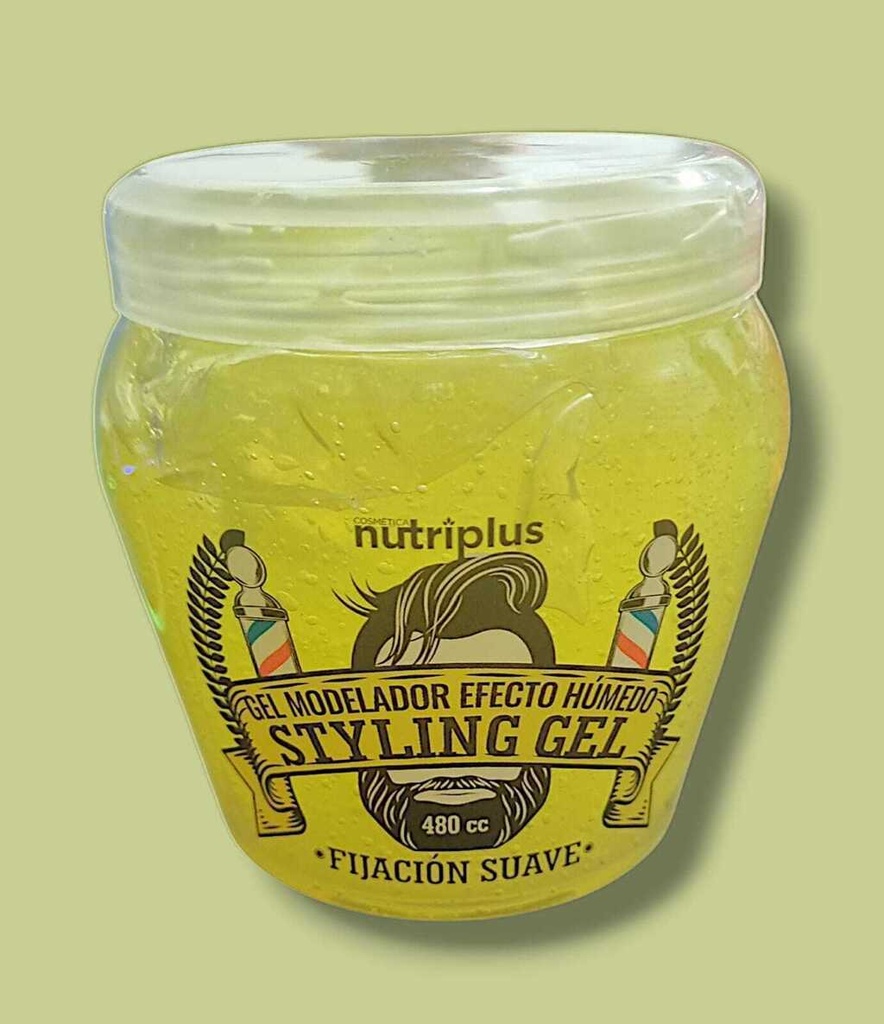 Gel modelador efecto humedo FIJACION SUAVE 480cc (725030/c104 NUTRIPLUS