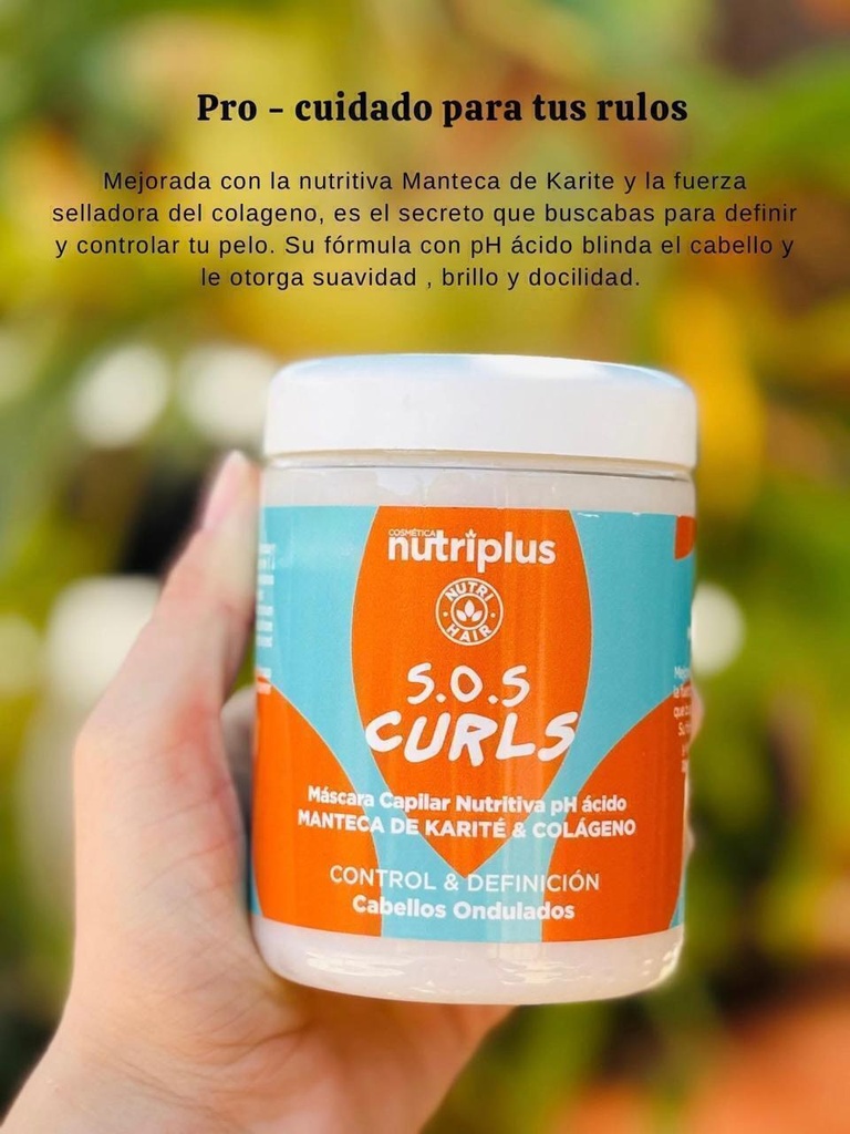 [PL-724941] Mascara capilar S.O.S CURLS 300cc NUTRIPLUS