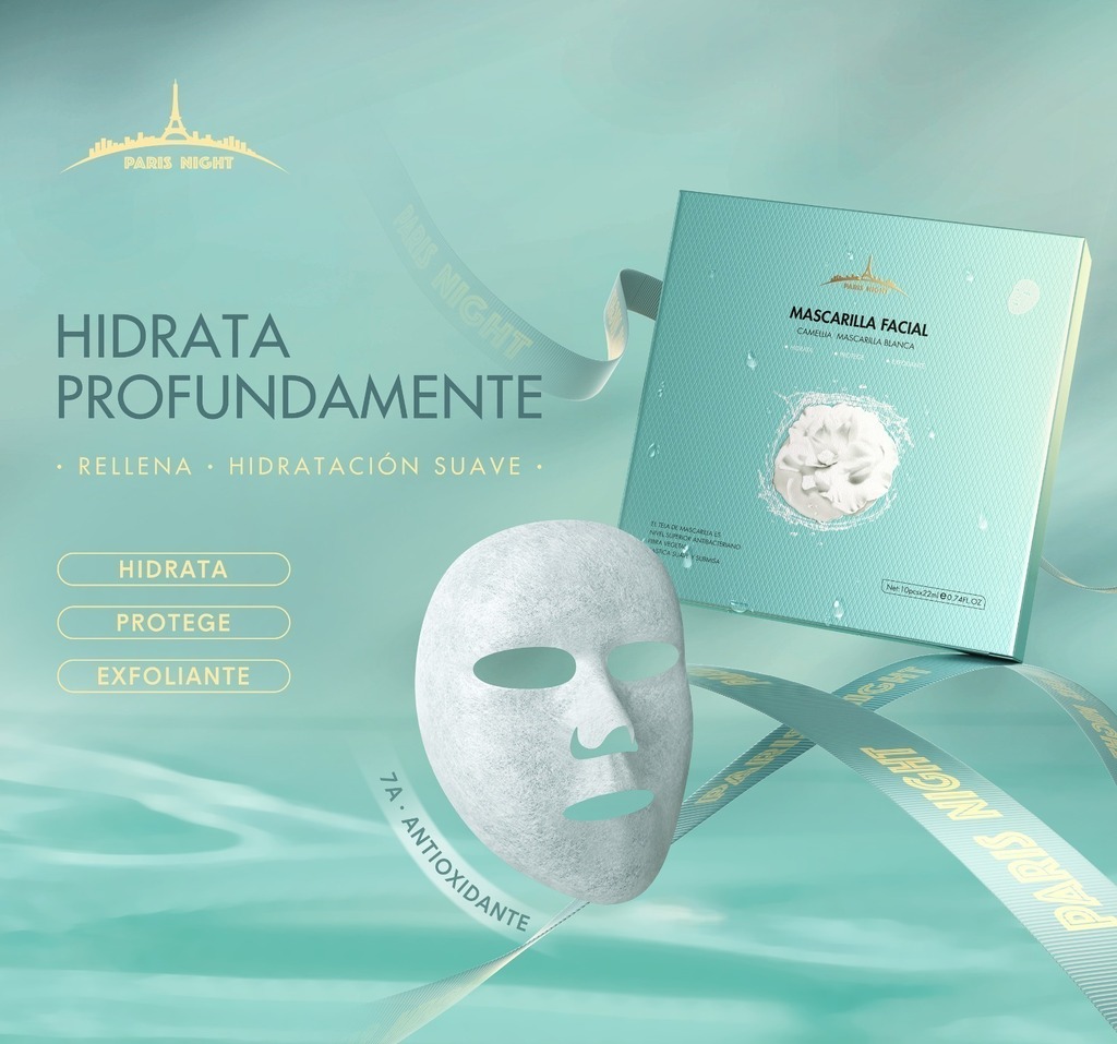 [PL-] Mascarilla facial CAMELLIA （61101） PARIS NIGHT