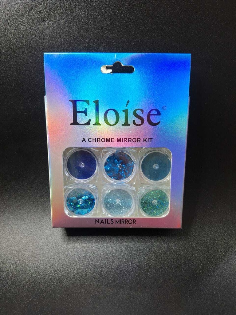 [PL-016214] Polvo Glitter + Deco para uñas x6 ELOISE