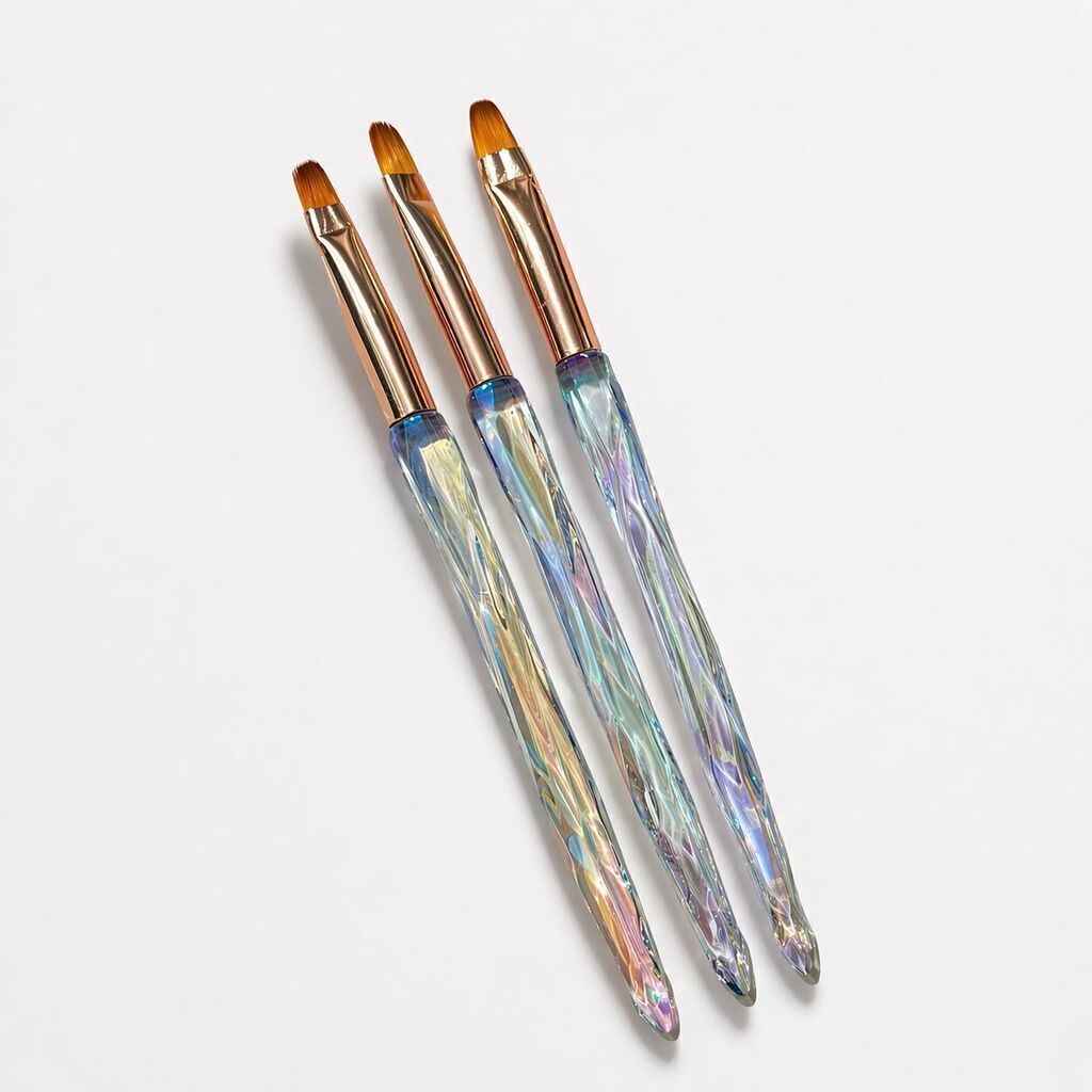 [PL-TMGLB-LX, 084260] Pincel lengua de gato x3 TRANSLUCIDO ARCOIRIS ELOISE