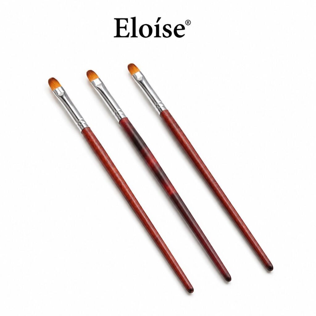 Pincel LENGUA DE GATO x3 MADERA HMGGLB ELOISE